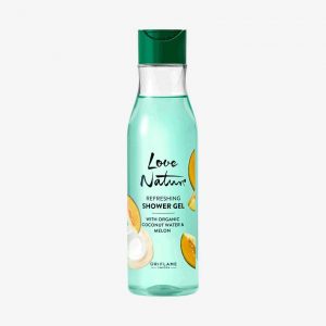 Gel de Duche Refrescante com Água de Coco e Melão Biológicos Love Nature
