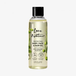 Óleo Protetor de Corpo, Rosto e Cabelo com Azeite Biológico