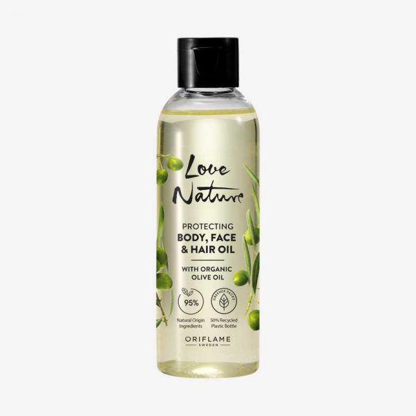 Óleo Protetor de Corpo, Rosto e Cabelo com Azeite Biológico