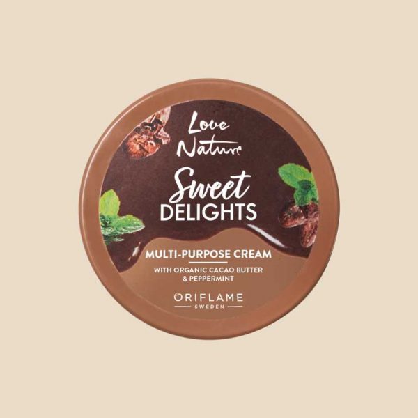 Creme Multiuso com Manteiga de Cacau e Menta Biológicas Sweet Delights Love Nature - Image 2